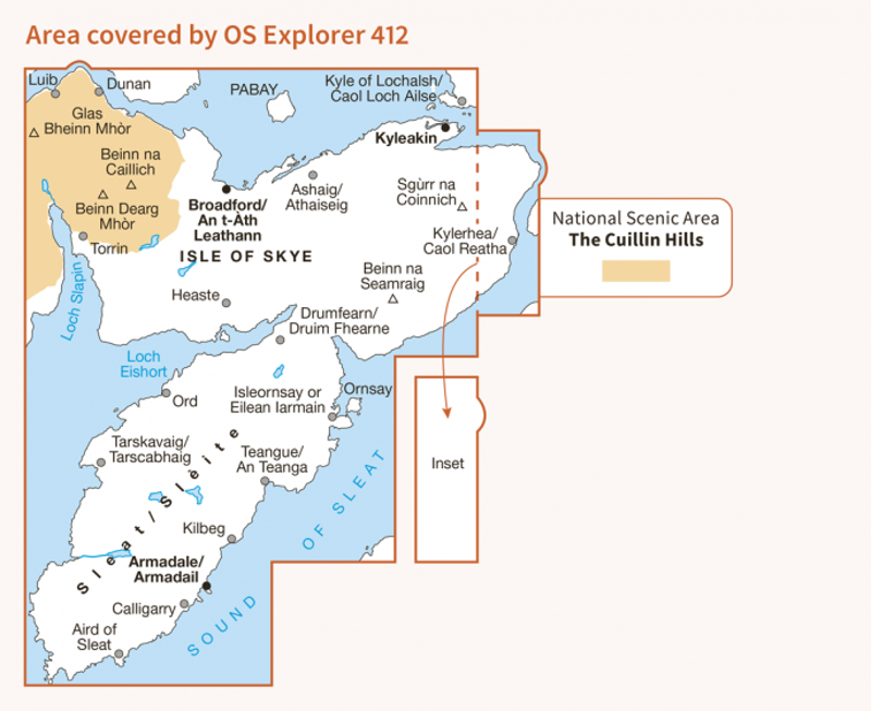 OS Explorer Map 412 - Skye - Sleat-2